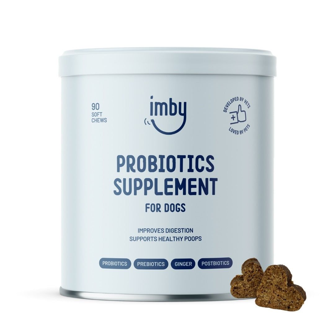 Imby Probiotica Supplement: 12mm soft chews, eenvoudig te delen.