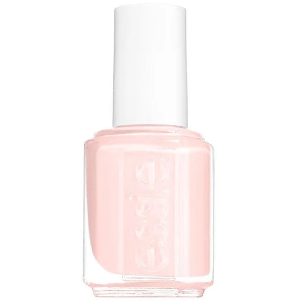 Flacon de vernis à ongles Essie rose pâle.