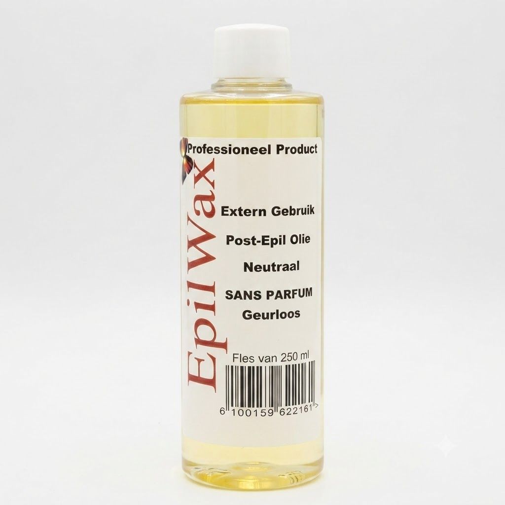 Fles EpiWax Post-Epil Olie, 250 ml. Neutraal, geurloos.