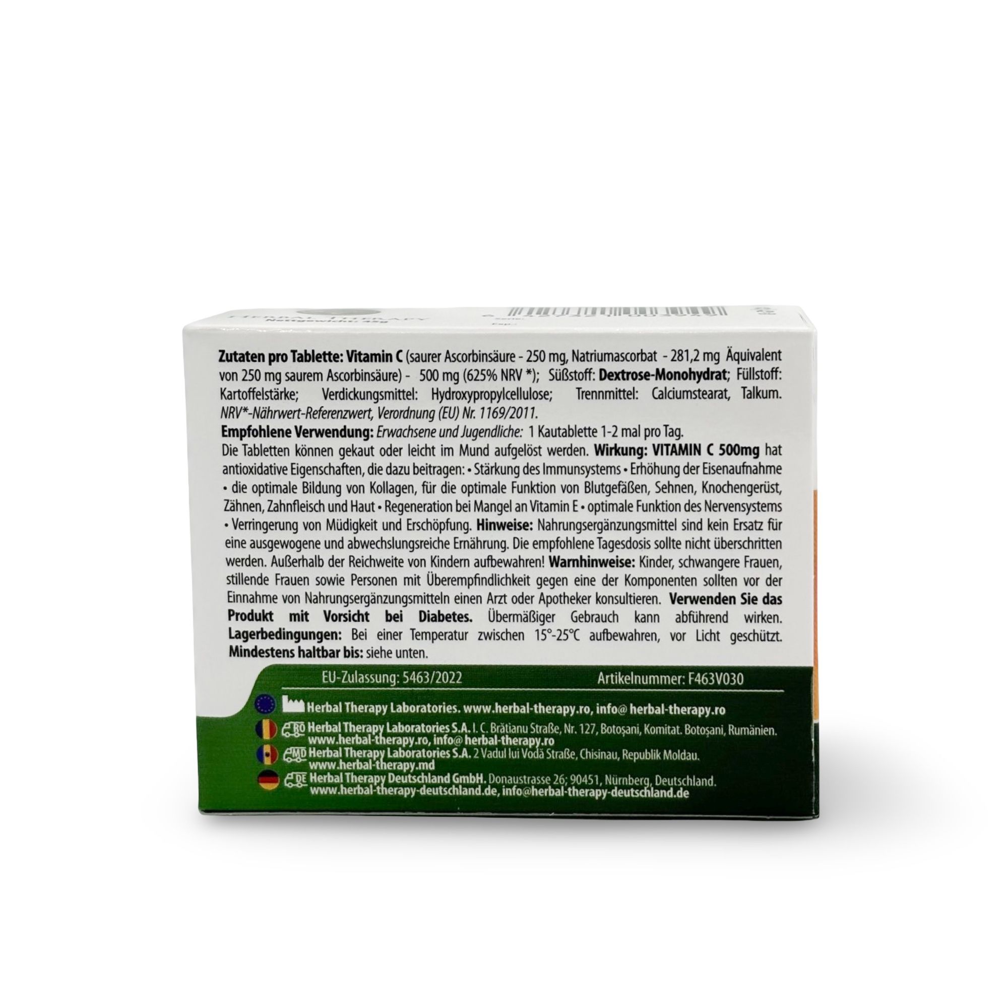 Herbal Therapy Vitamine C 500 mg