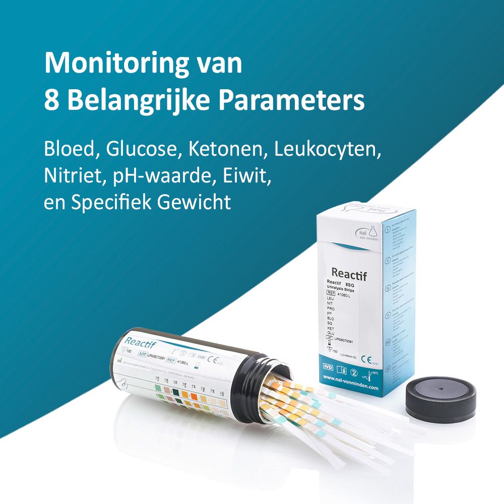 Reactif gezondheidstest - urineteststrips voor 8 parameters