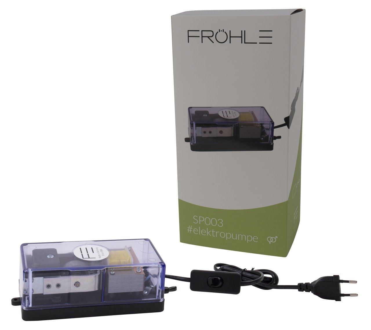 Pompe électrique FRÖHLE SP003 avec emballage.