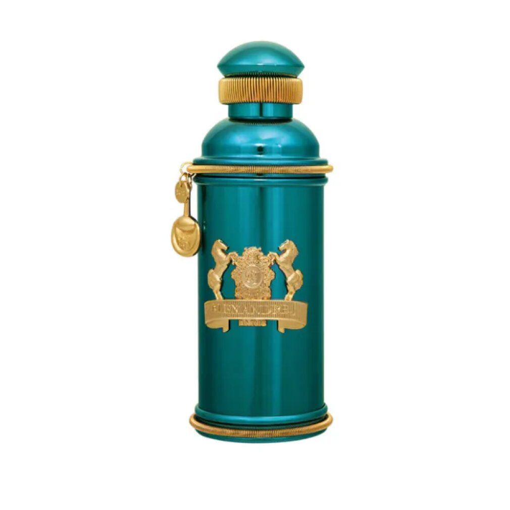 Fles Alexandre.J The Collector Mandarine Sultane Eau de Parfum in turquoise.