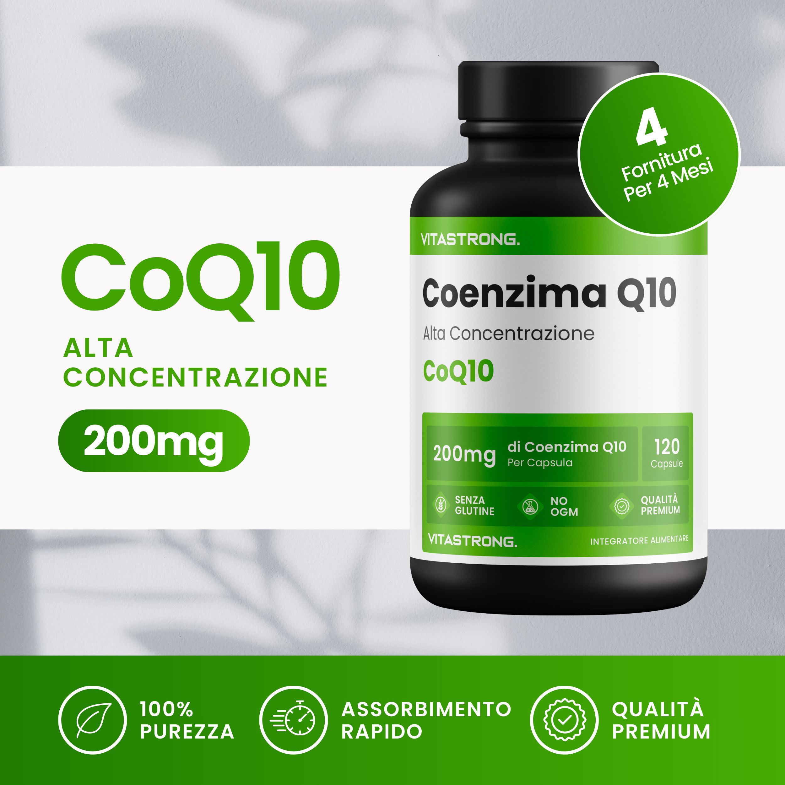 Vitastrong Coenzym Q10 120 St - Farmaline