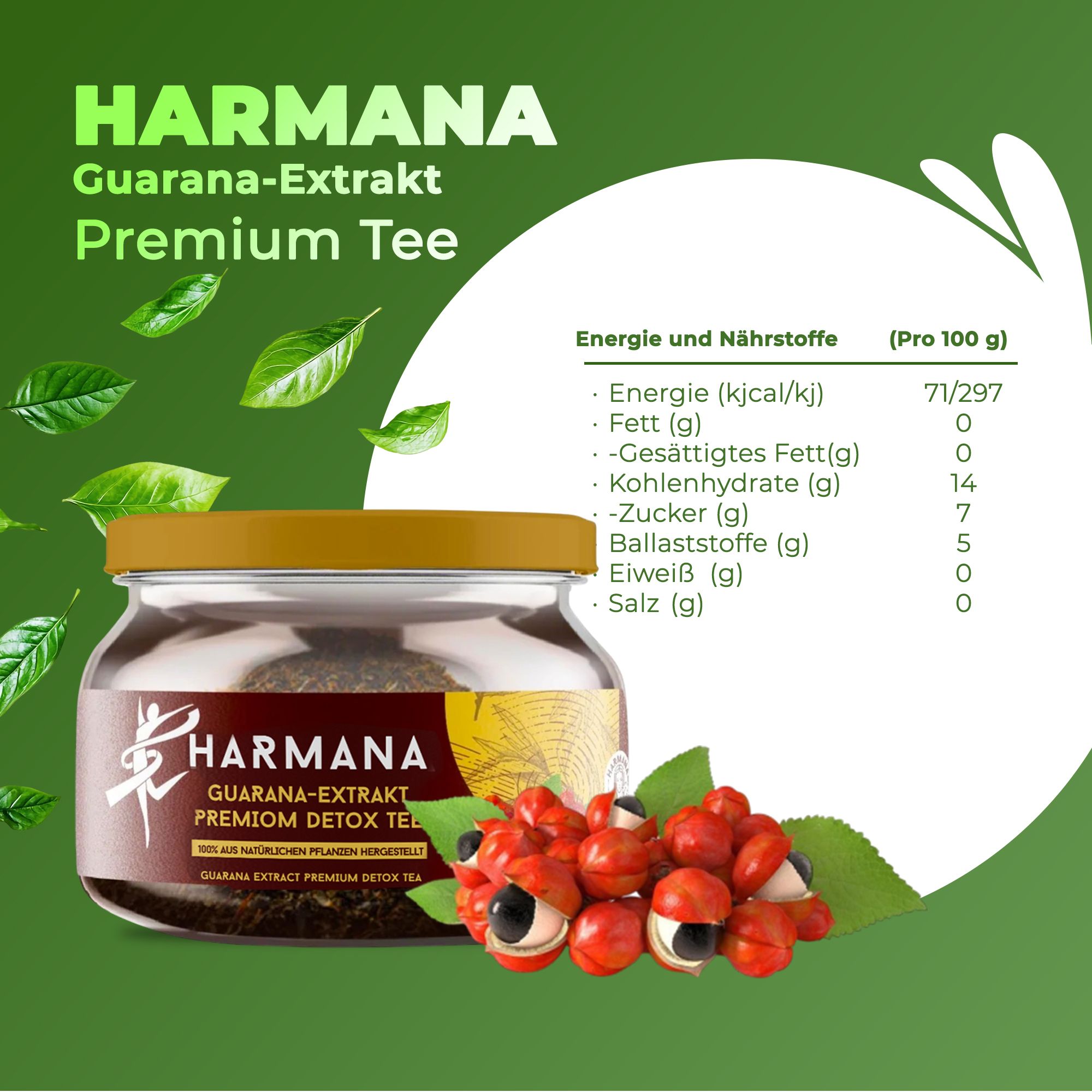 HARMANA Thé à l’extrait de guarana