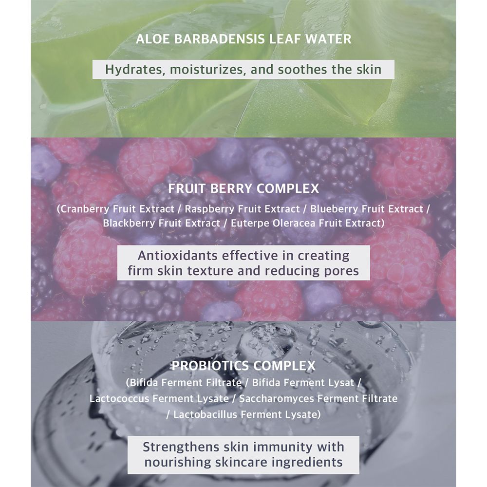 Composition du BLACK ROUGE Thin Layer Velour Cushion Foundation: Aloe Vera, complexe de fruits rouges, probiotiques.