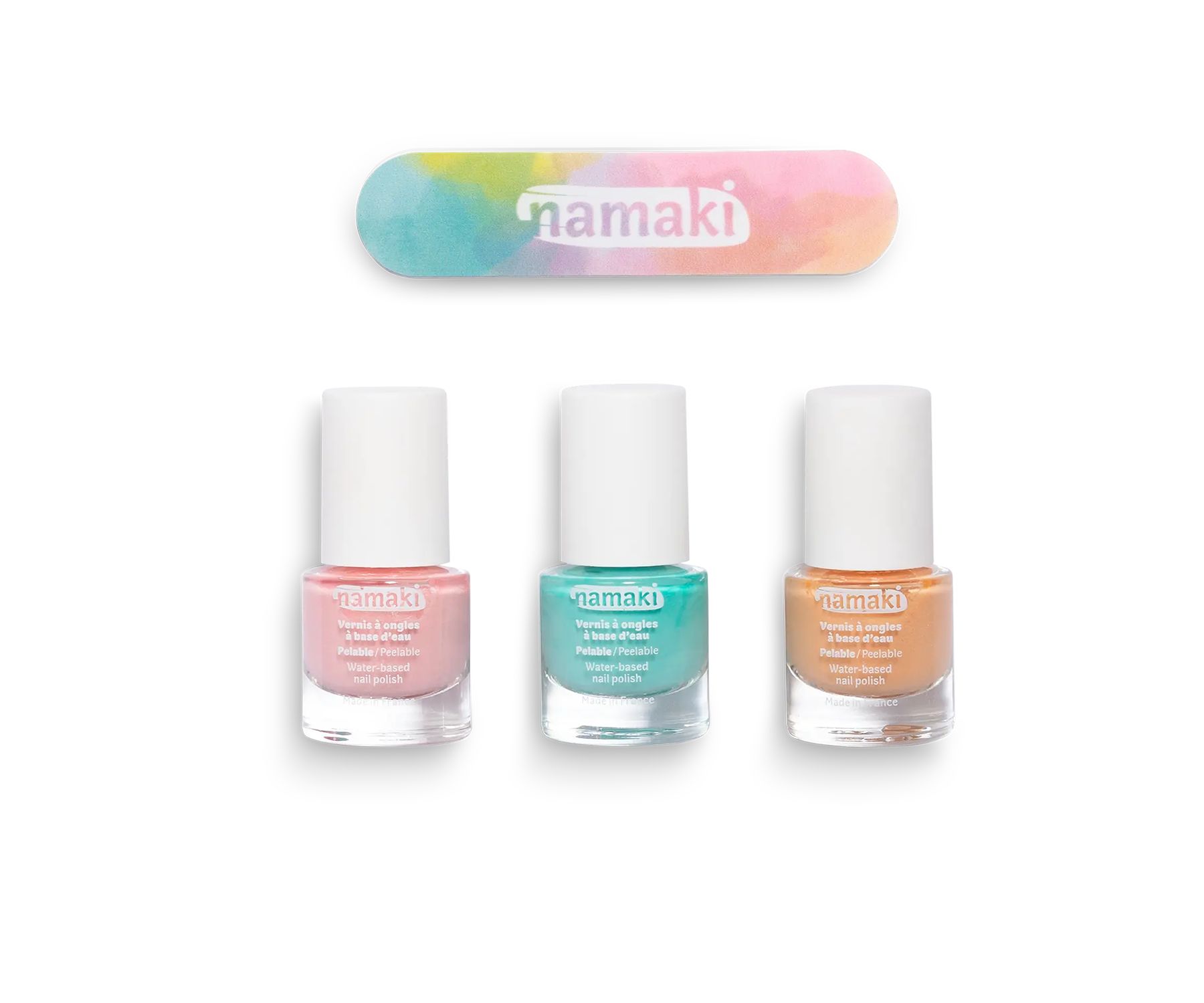 coffret de vernis à ongles bio enfant à base d'eau namaki