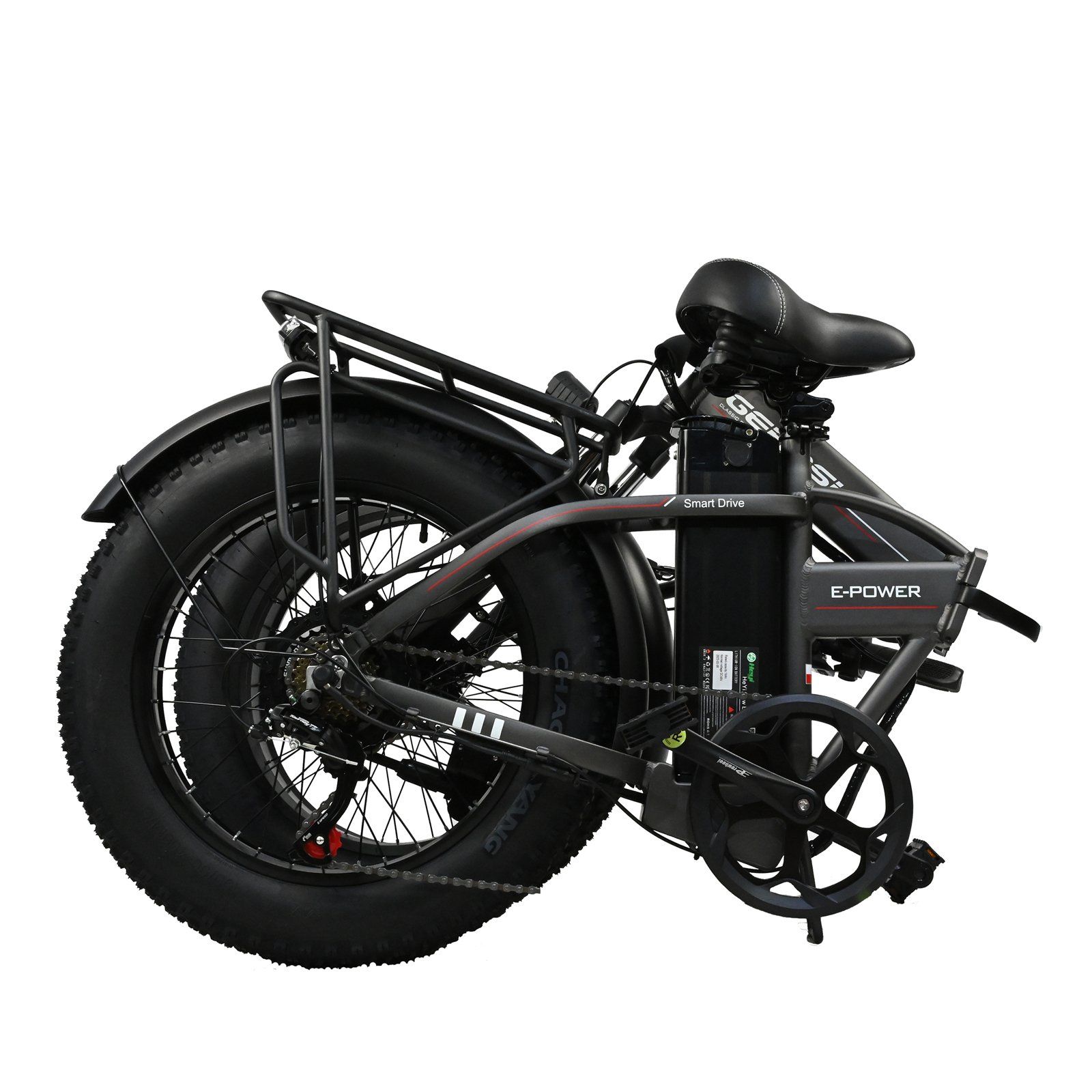 BAOLUJIE DZ2002 Elektrische fatbike voor volwassenen, 48V 16Ah verwijderbare accu