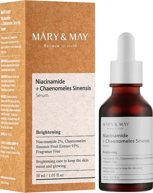 MARY & MAY Niacinamide + Chaenomeles Sinensis Serum