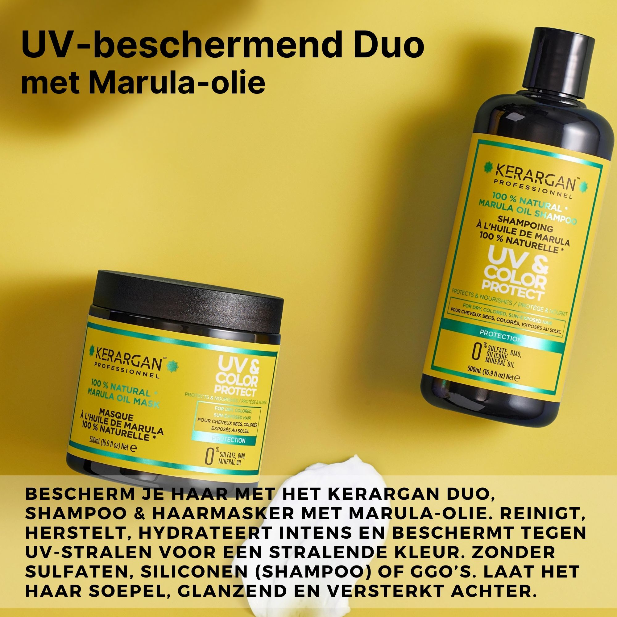 Kerargan - UV-bescherming Shampoo & Masker met Marula