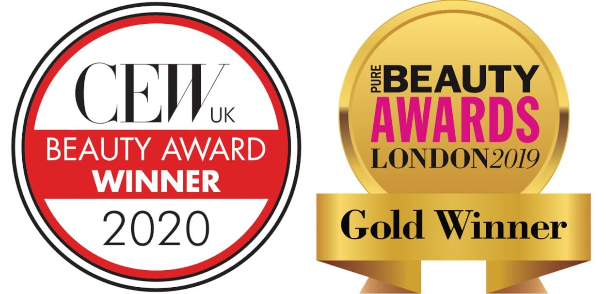 Twee prijzen: CEW UK Beauty Award 2020 en Pure Beauty Awards London 2019 Gold Winner.