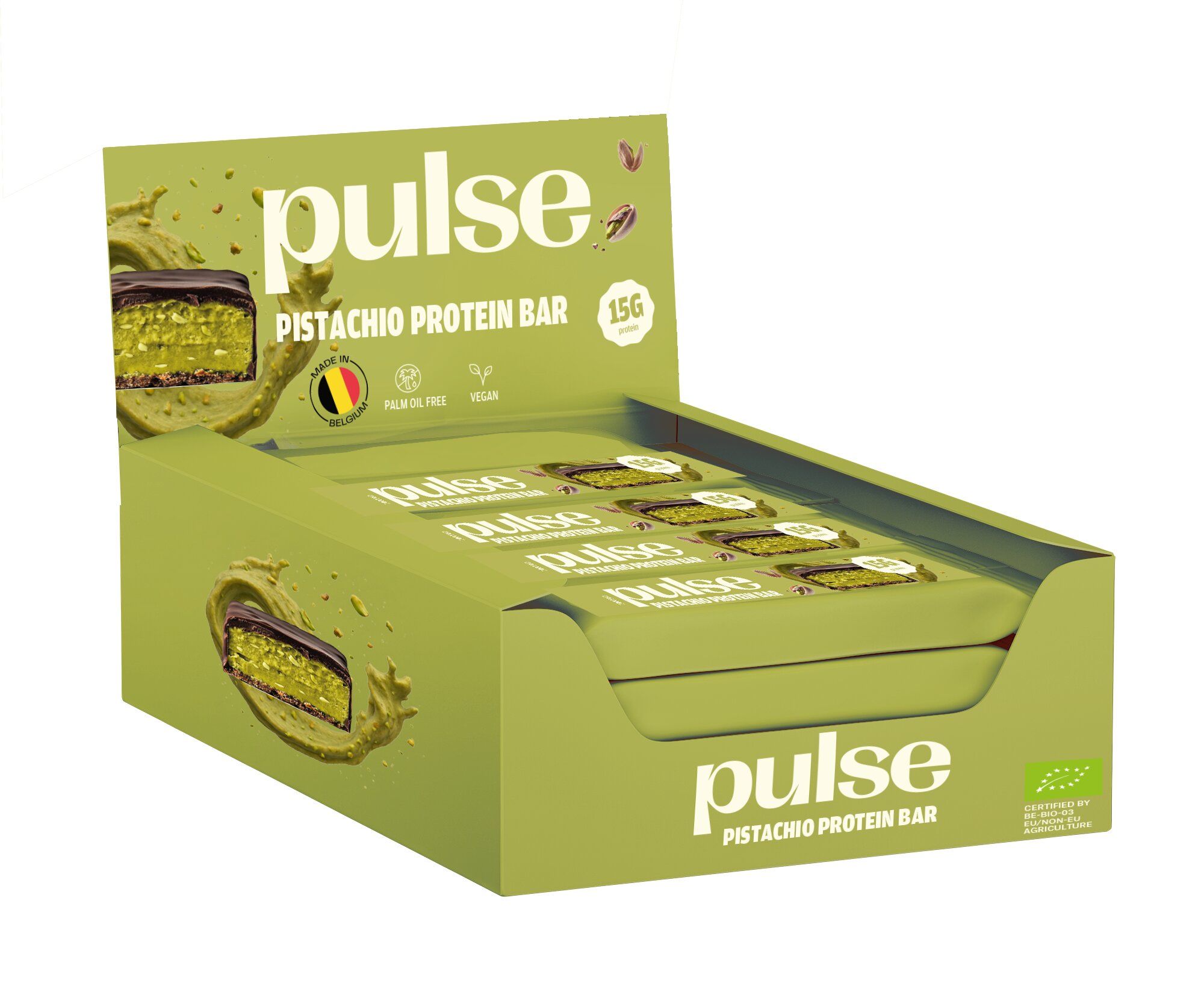 Pulse Protein Barres Protéinées Bio Pistache