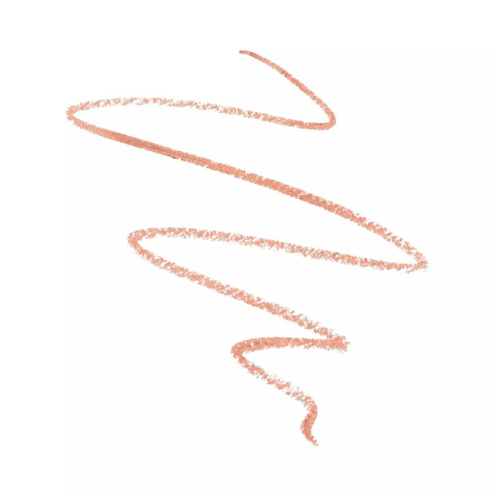 Streek van lippenstiftkleur. Roze-bruin. Op witte achtergrond.