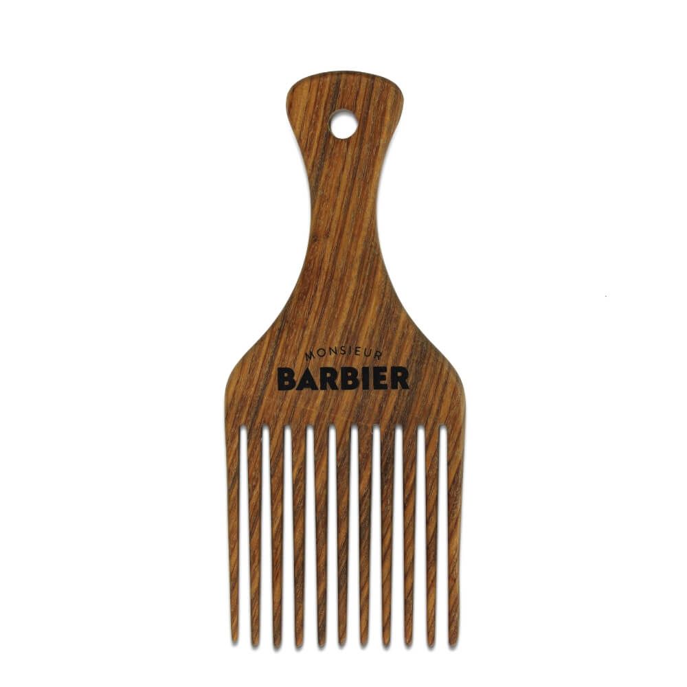 Monsieur BARBIER - Peigne afro styling pour barbe et cheveux en bois de santal
