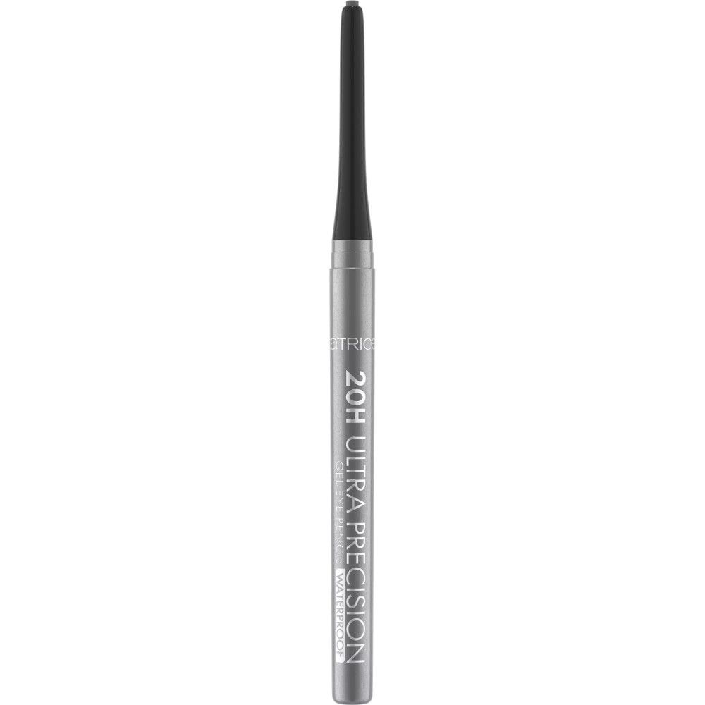 Crayon gel pour les yeux argenté. Inscription : 20H ULTRA PRECISION WATERPROOF. Pointe visible.