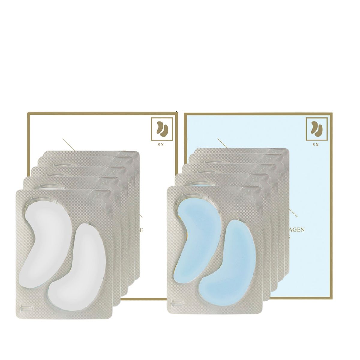 ErthSkin London Oogpads Hyaluron & Collageen + Dubbel Collageen & Rose Hydrogel 5x2 – Set
