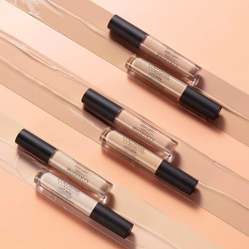 Plusieurs correcteurs sur fond beige. Inscription: Collistar Lift HD+ Corrector Liftante Levigante.