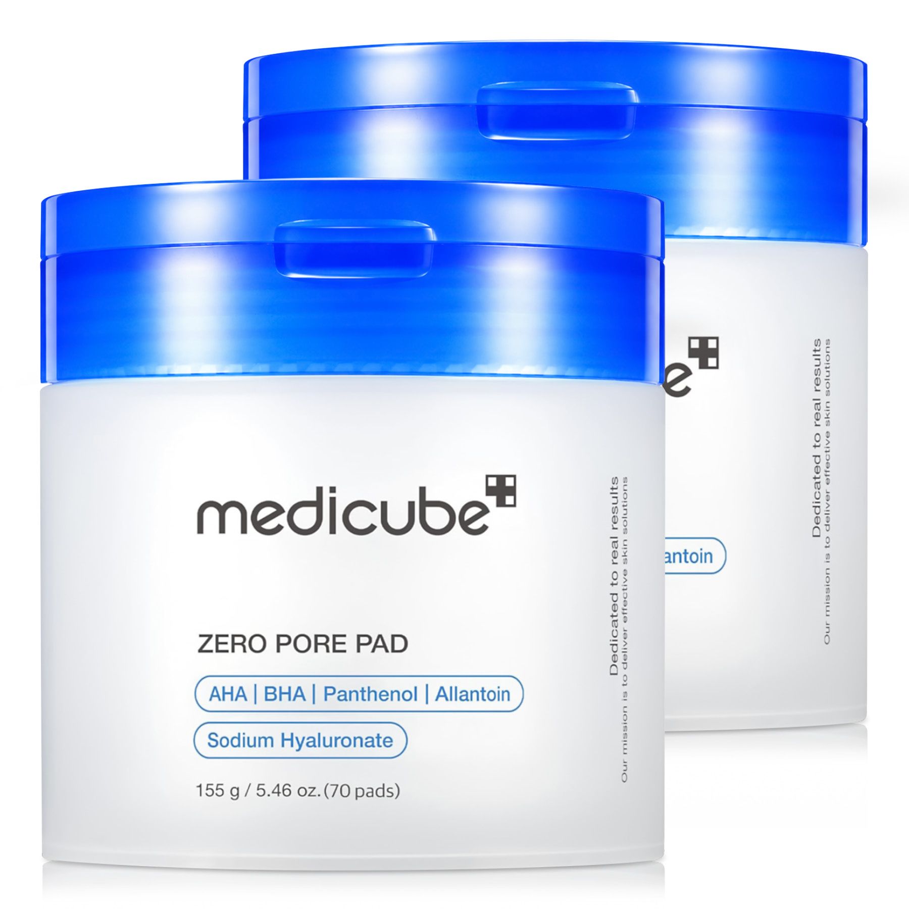 Medicube Zero Pore Pad Gezichtsreinigingstoner Dubbelzijdige reinigingspads AHA BHA