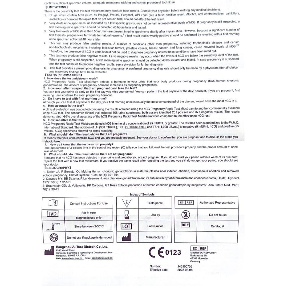 Dos de la notice. Informations, symboles et marquage CE. Informations du fabricant.