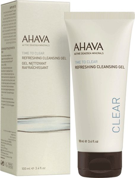 AHAVA Time to Clear Verfrissende Reinigingsgel, 100 ml tube met doos.