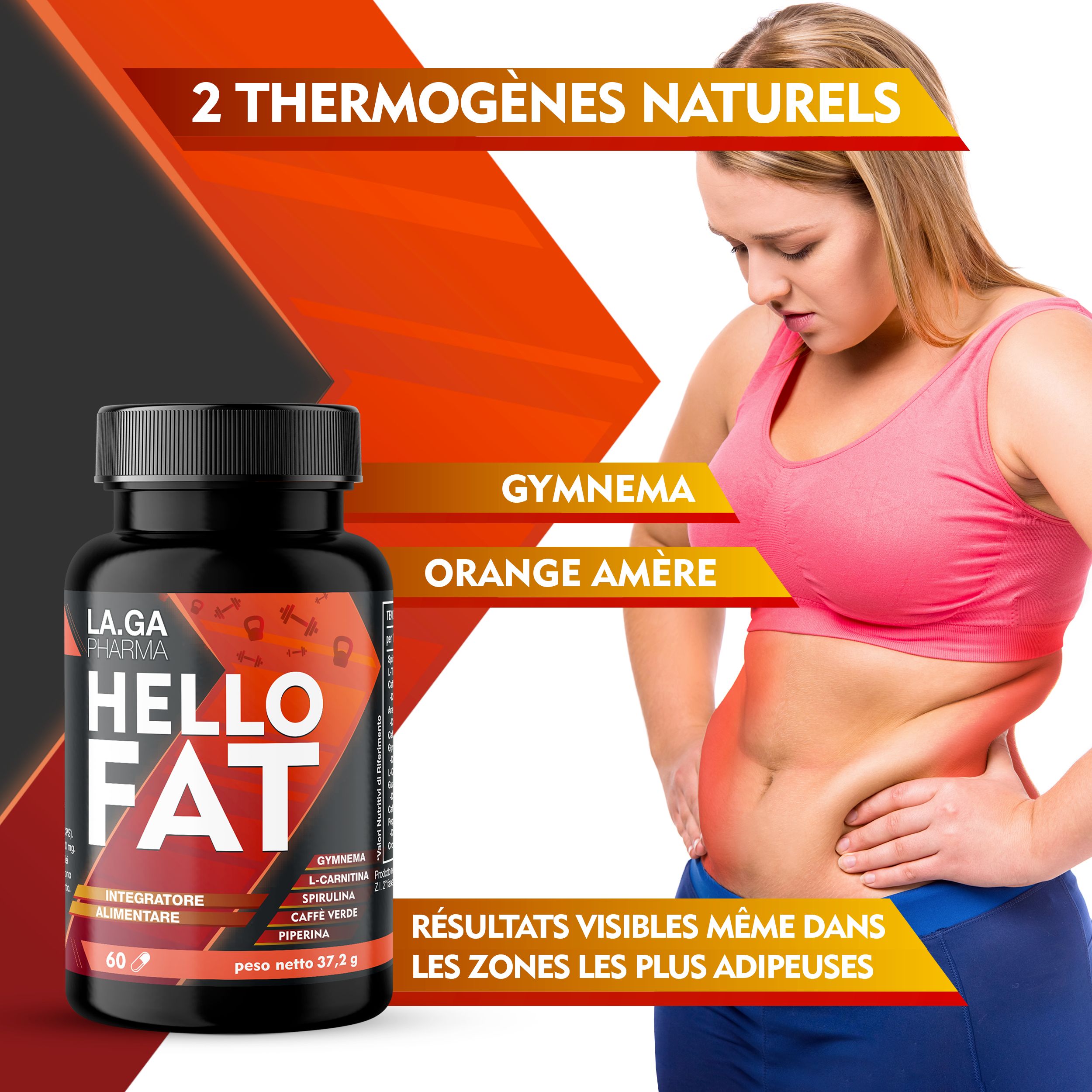 LA.GA Hello Fat © Soutien du métabolisme et de l'énergie.