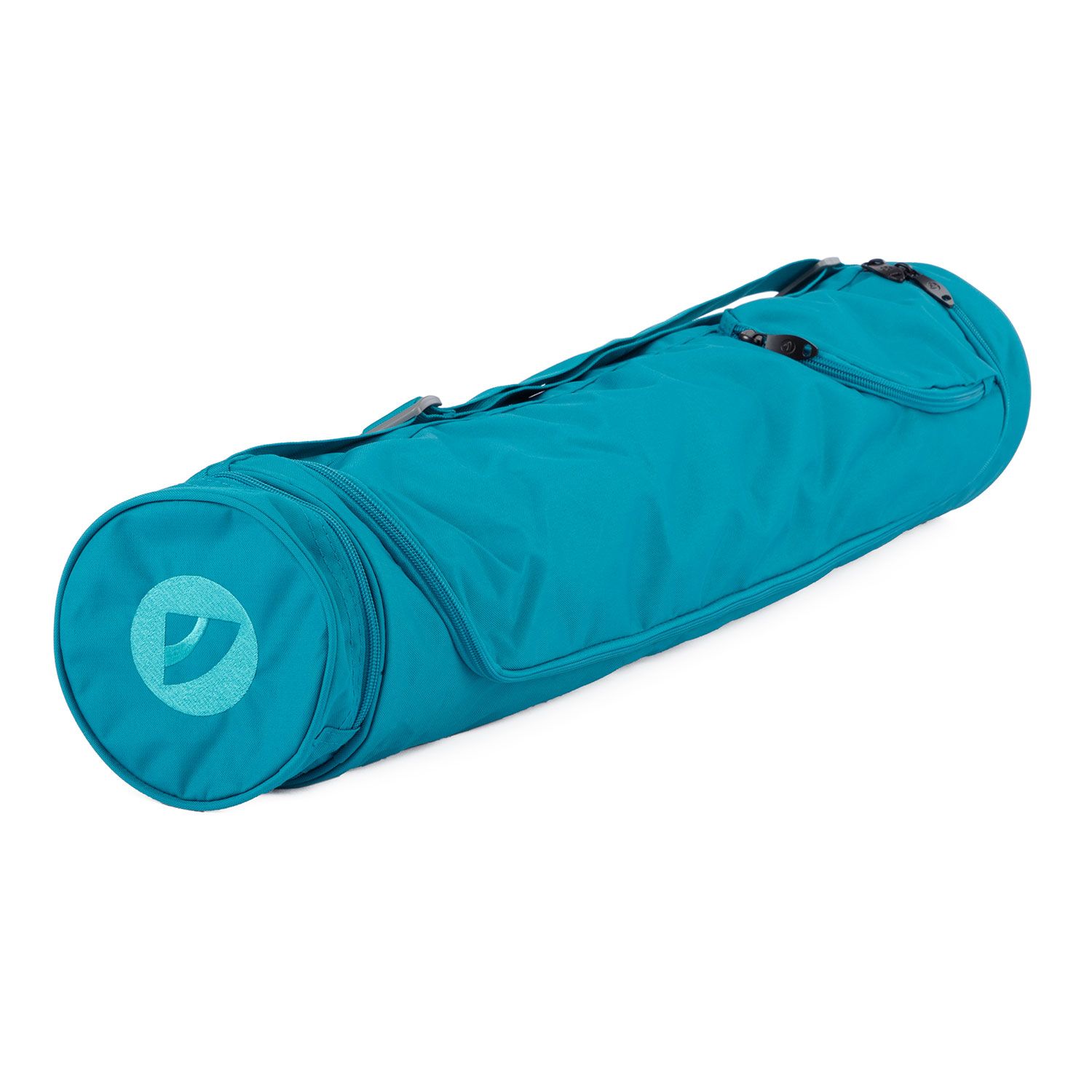 bodhi Yogamat tas Asana Bag XL 70 turquoise, polyester/polyamide geborduurd met OM