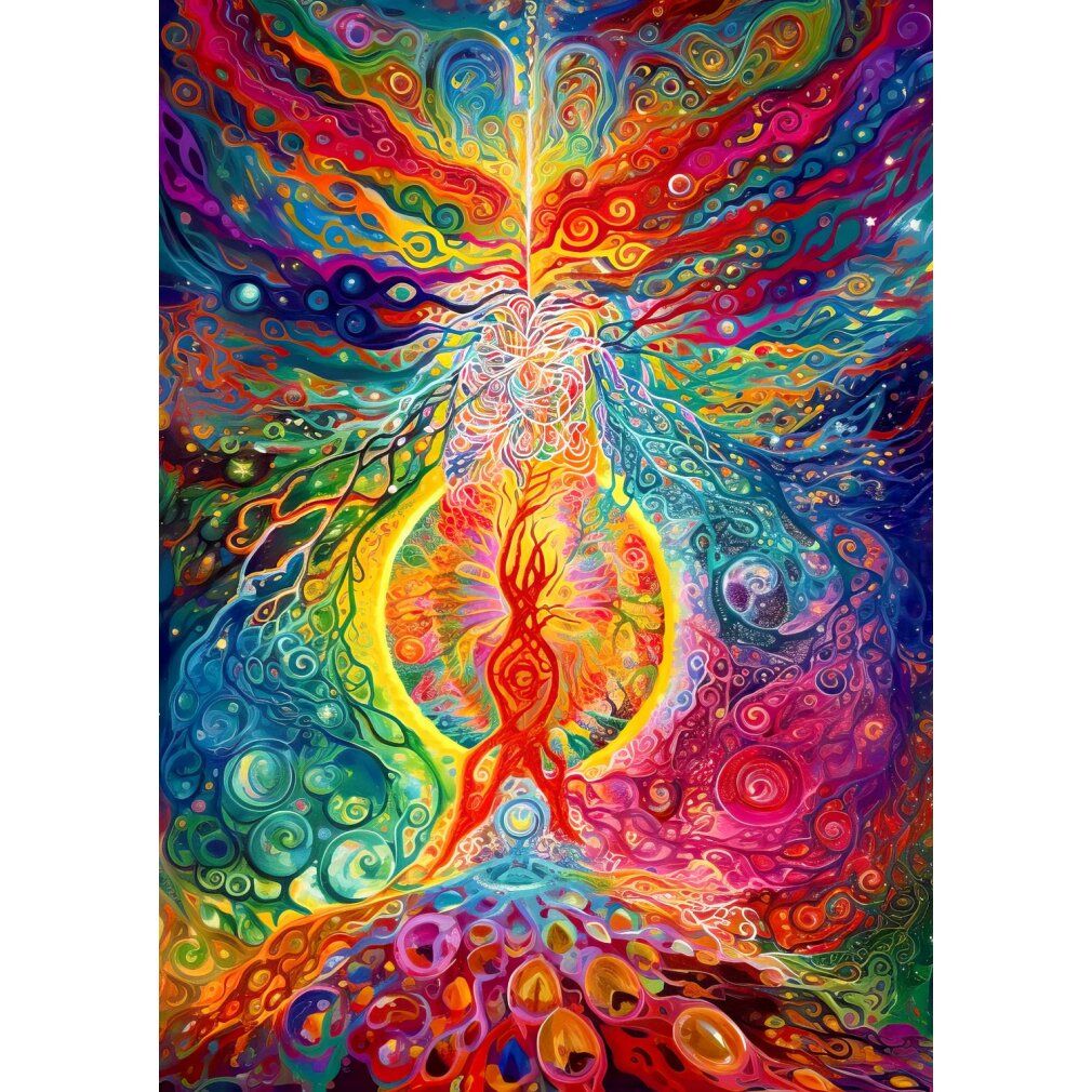 enjoy Puzzel Epicentre van de Regenboog 1000 stuks