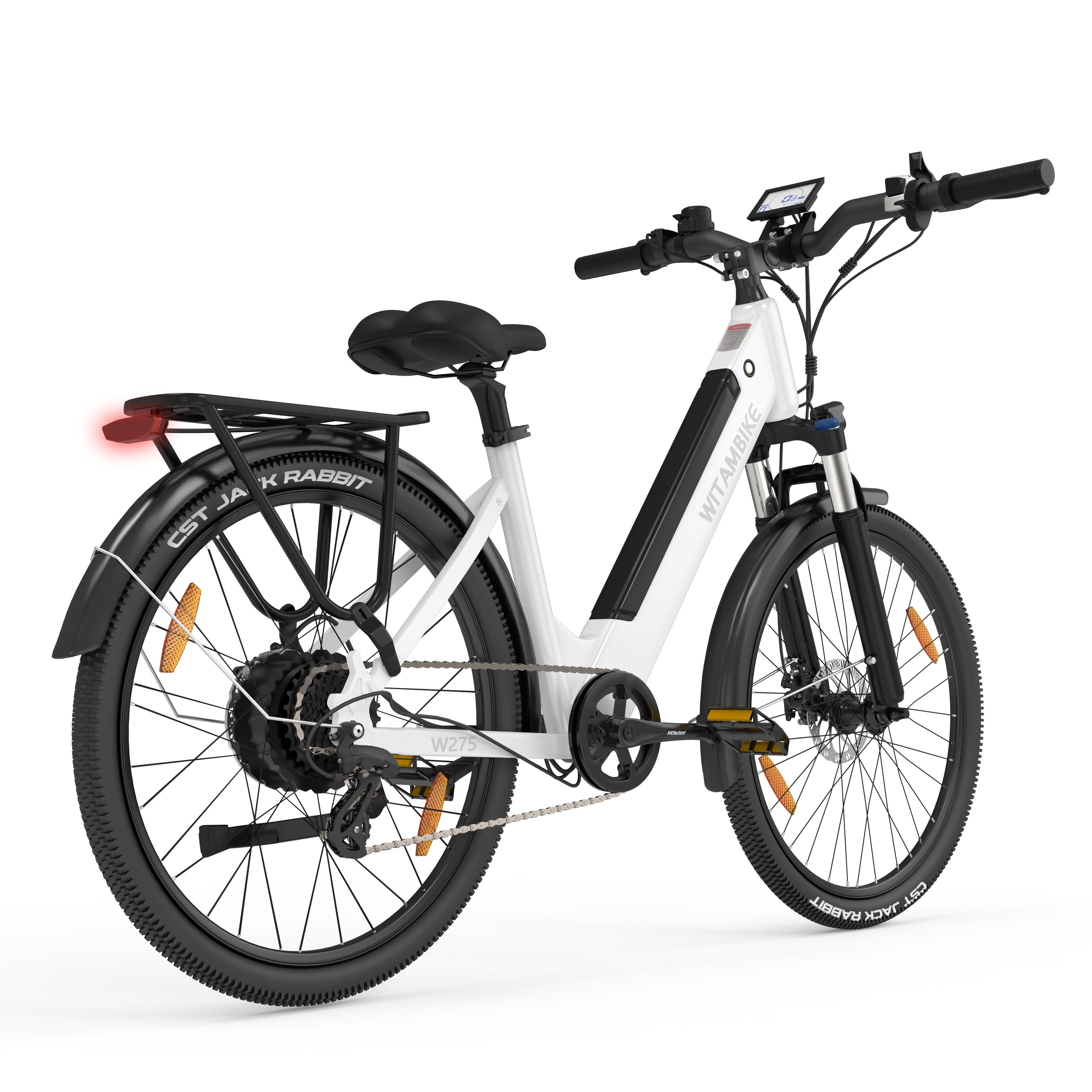 WITAMBIKE W275 Vélo électrique urbain, 36 V 13 Ah, pneus 27,5" x 2,10