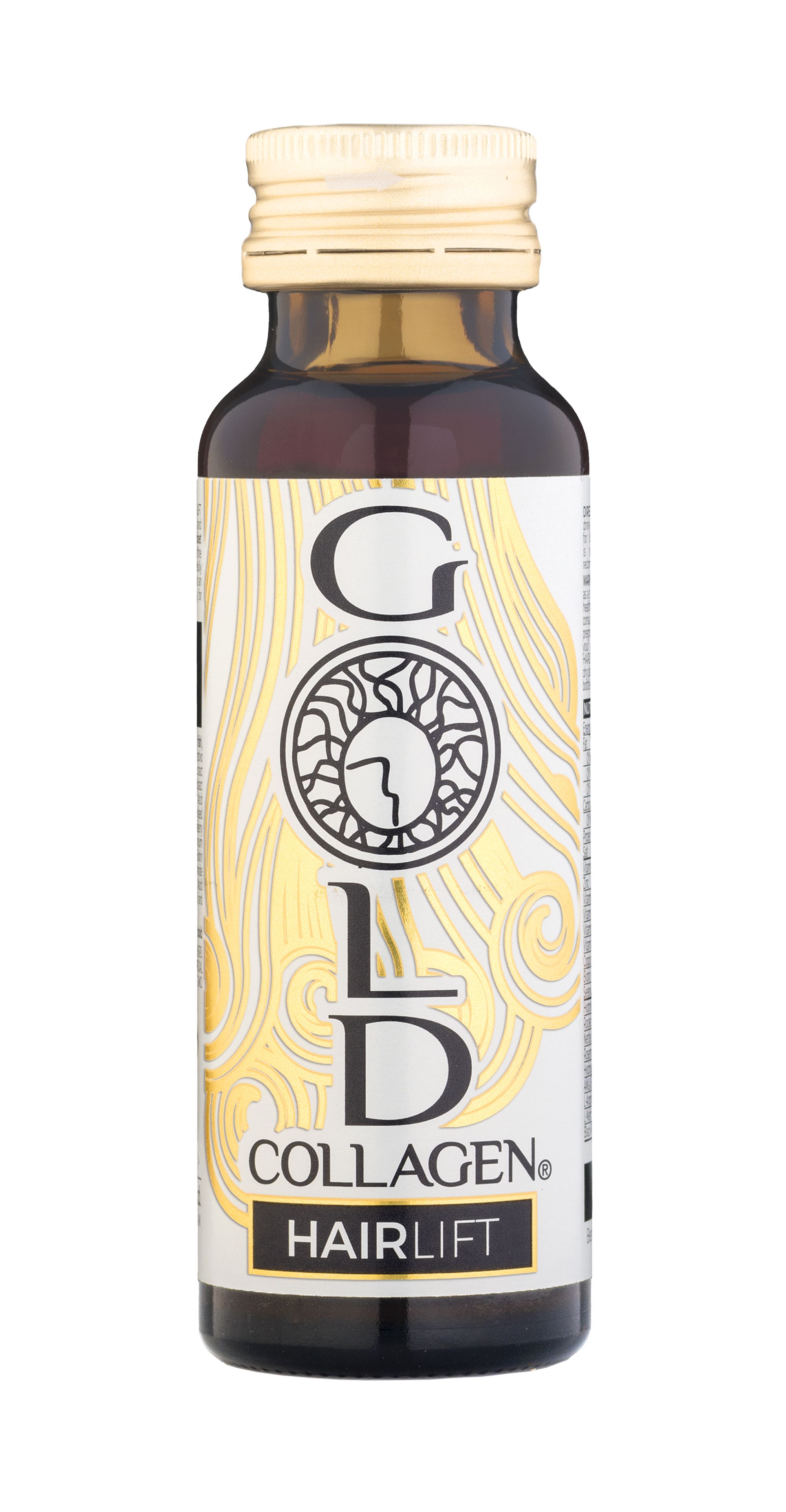 Gold Collagen Hairlift : une seule bouteille du supplément liquide pour la croissance des cheveux.