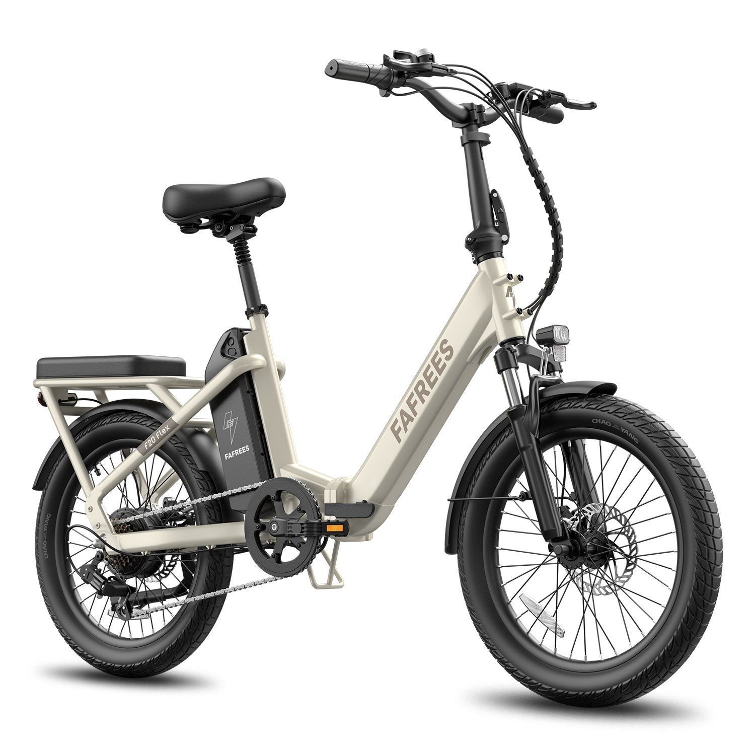 FAFREES F20 Flex Vélo électrique pliant, batterie amovible 25 Ah, 7 vitesses
