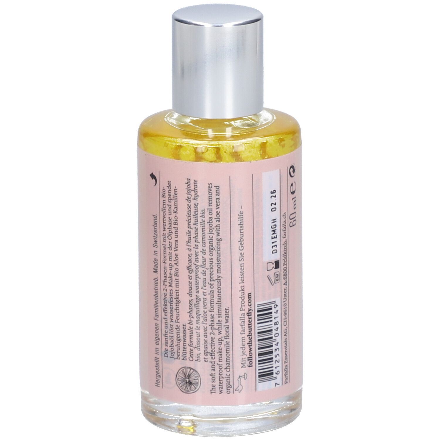 farfalla Grapefruit, Démaquillant waterproof