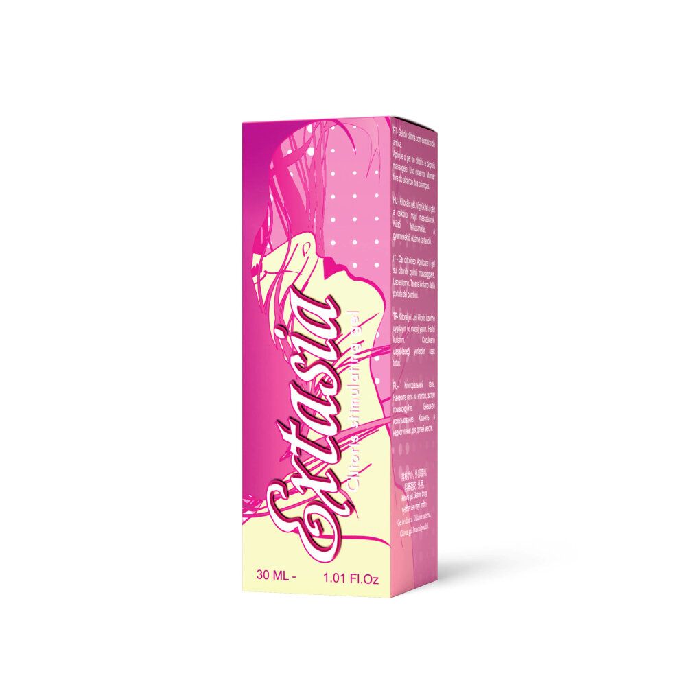 Gel stimulant Extasia pour le clitoris, boîte de 30 ml.