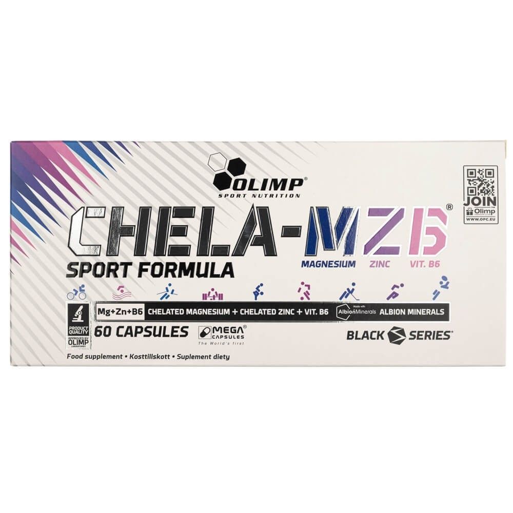 Olimp Chela-MZB Sport Formula capsuleverpakking, 60 capsules.