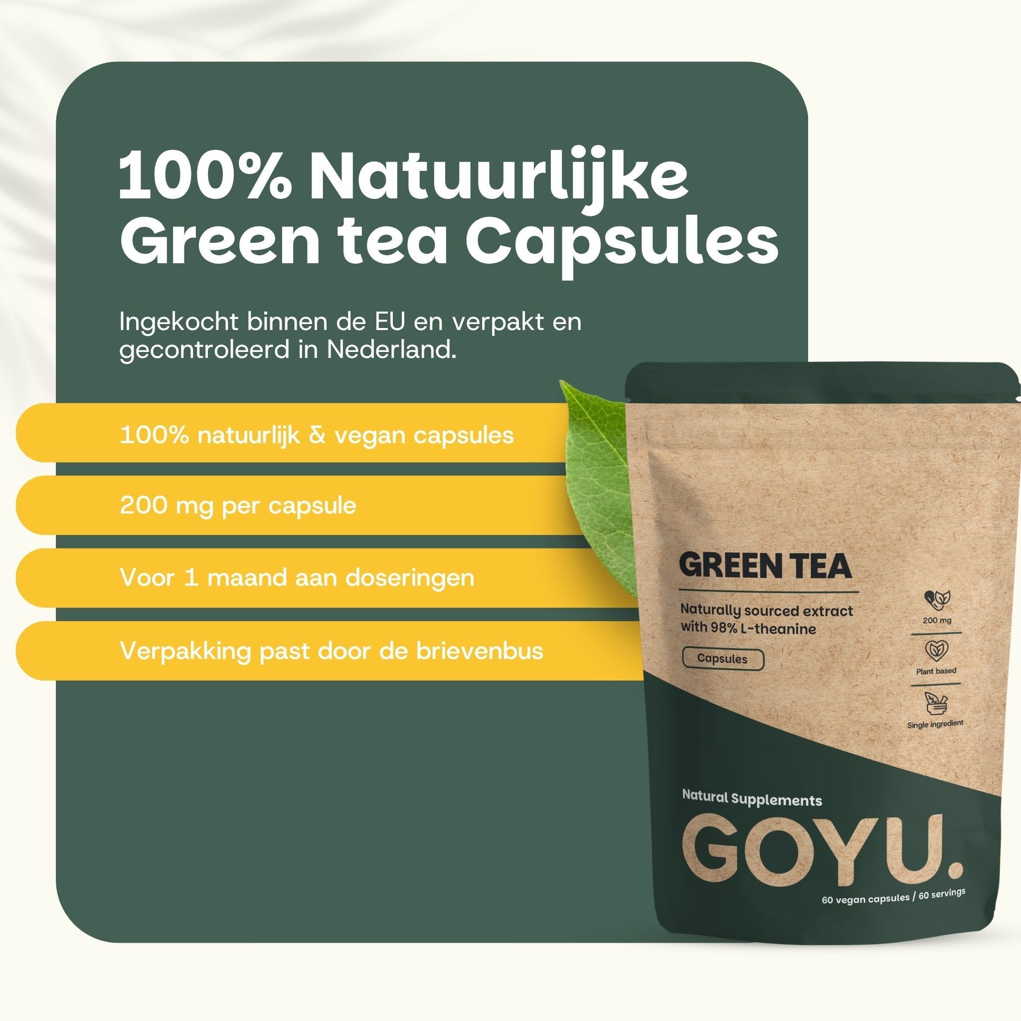Klantbeoordelingen voor groene thee extract capsules. 4,7/5 sterren. Positieve feedback.
