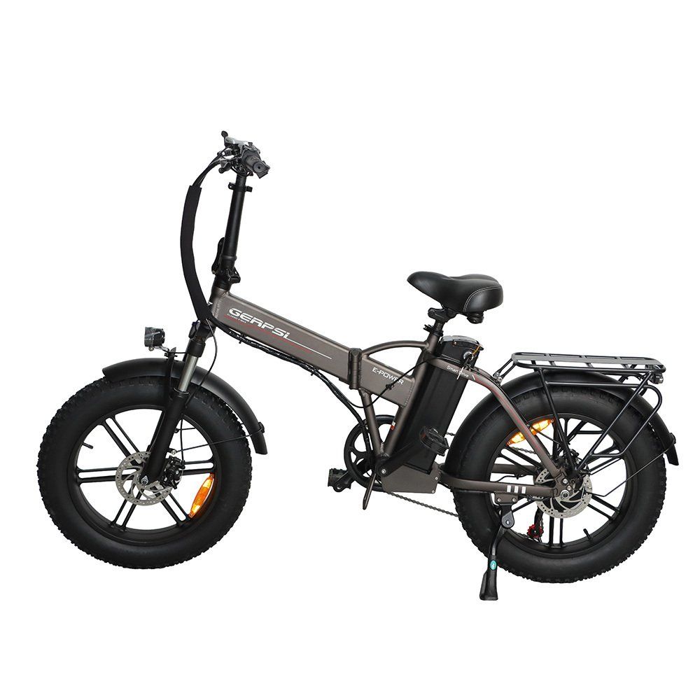 BAOLUJIE DZ2002 Vélo électrique à gros pneus pour adultes, batterie amovible 48 V 16 Ah