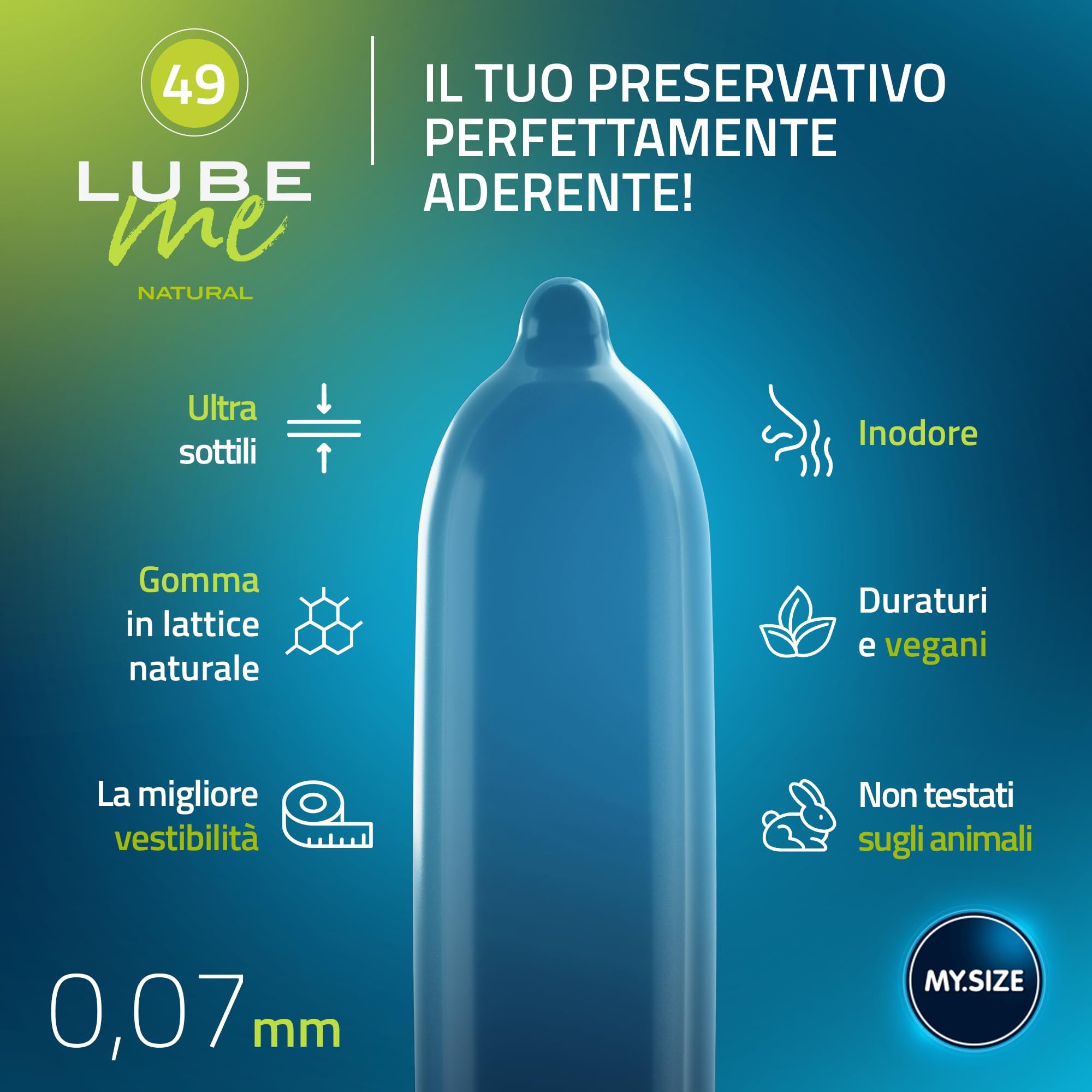 MY.SIZE PRO Préservatifs + LUBE ME Natural + Body Candle Set