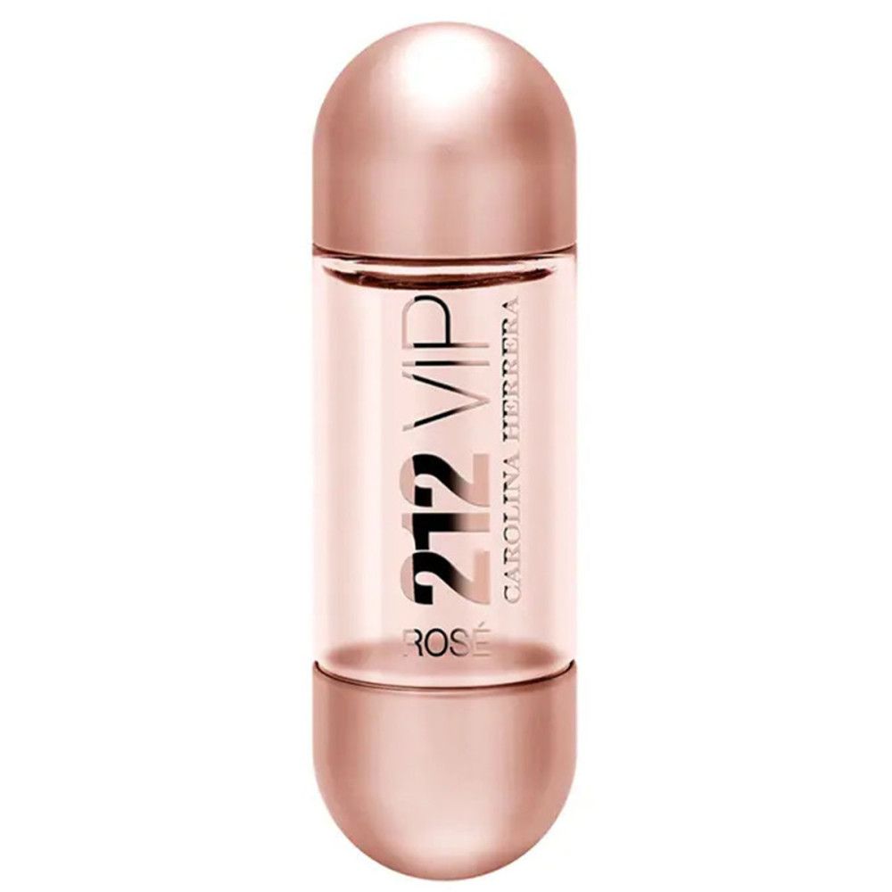 Carolina Herrera 212 VIP Rosé parfumfles in capsulevorm, roségoud.