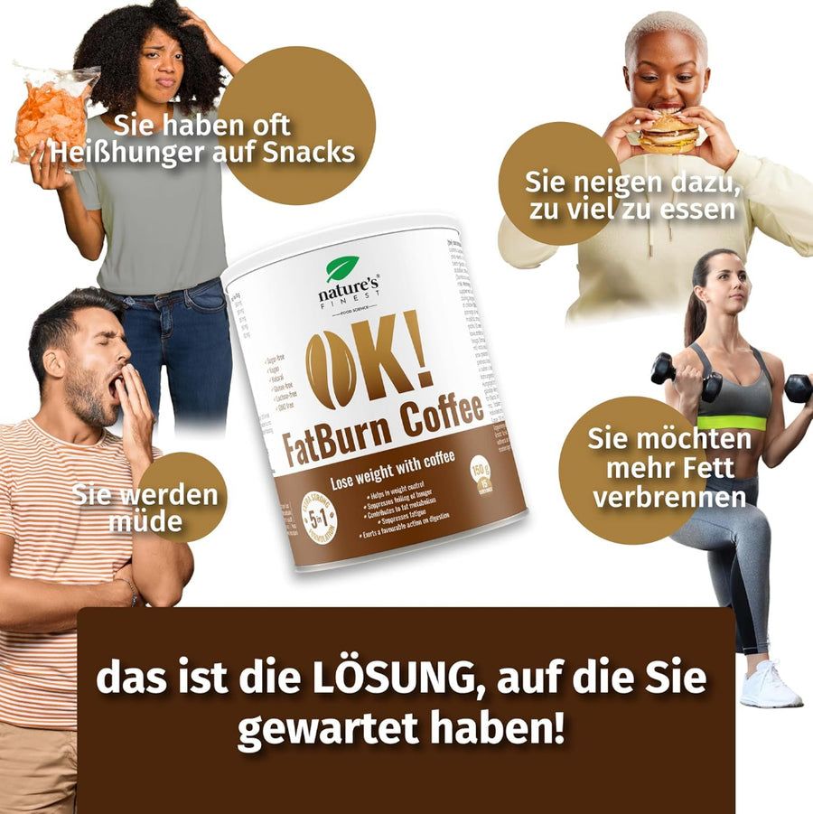 Nature's Finest OK!FatBurn Coffee - Koffie om vet te verbranden
