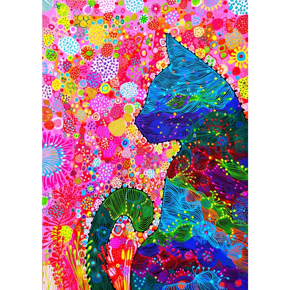 enjoy Dwalende kat puzzel 1500 delen