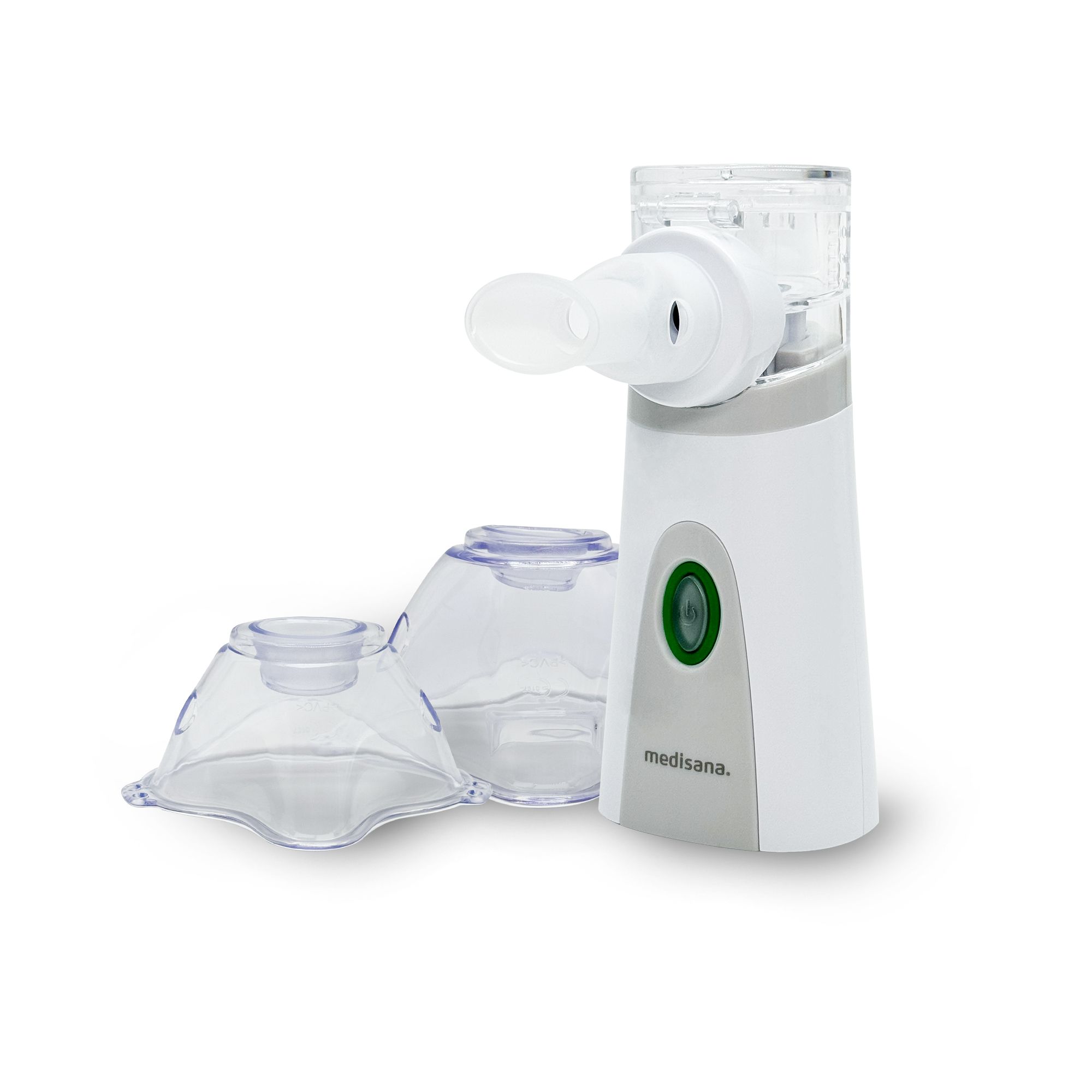 Medisana IN 515 inhalator met maskers en mondstuk.