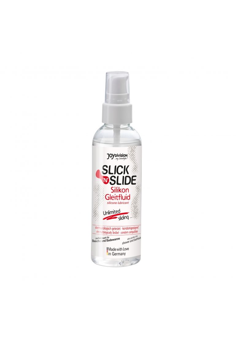 JOYDIVISION Slick'n'Slide Lubrifiant silicone dans flacon spray transparent.