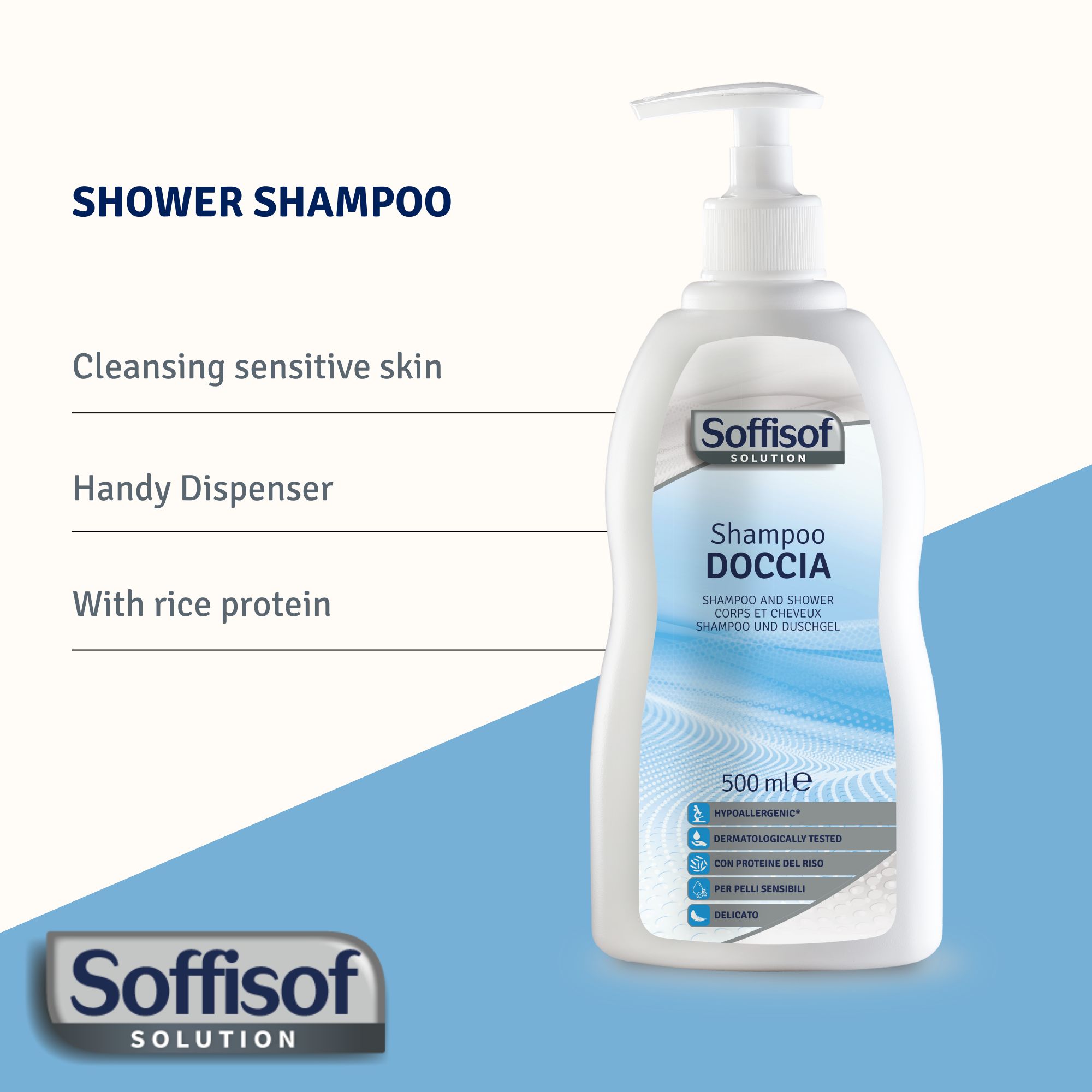 Soffisof 2-in-1 douchegel en shampoo