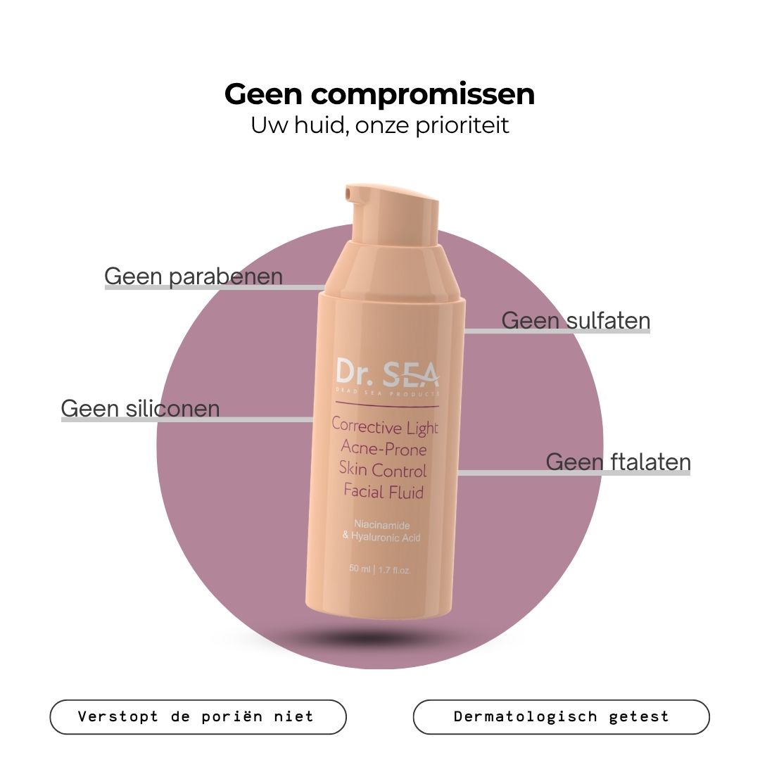 Voor-en-na vergelijking. Gezicht met acne voor en na de behandeling.