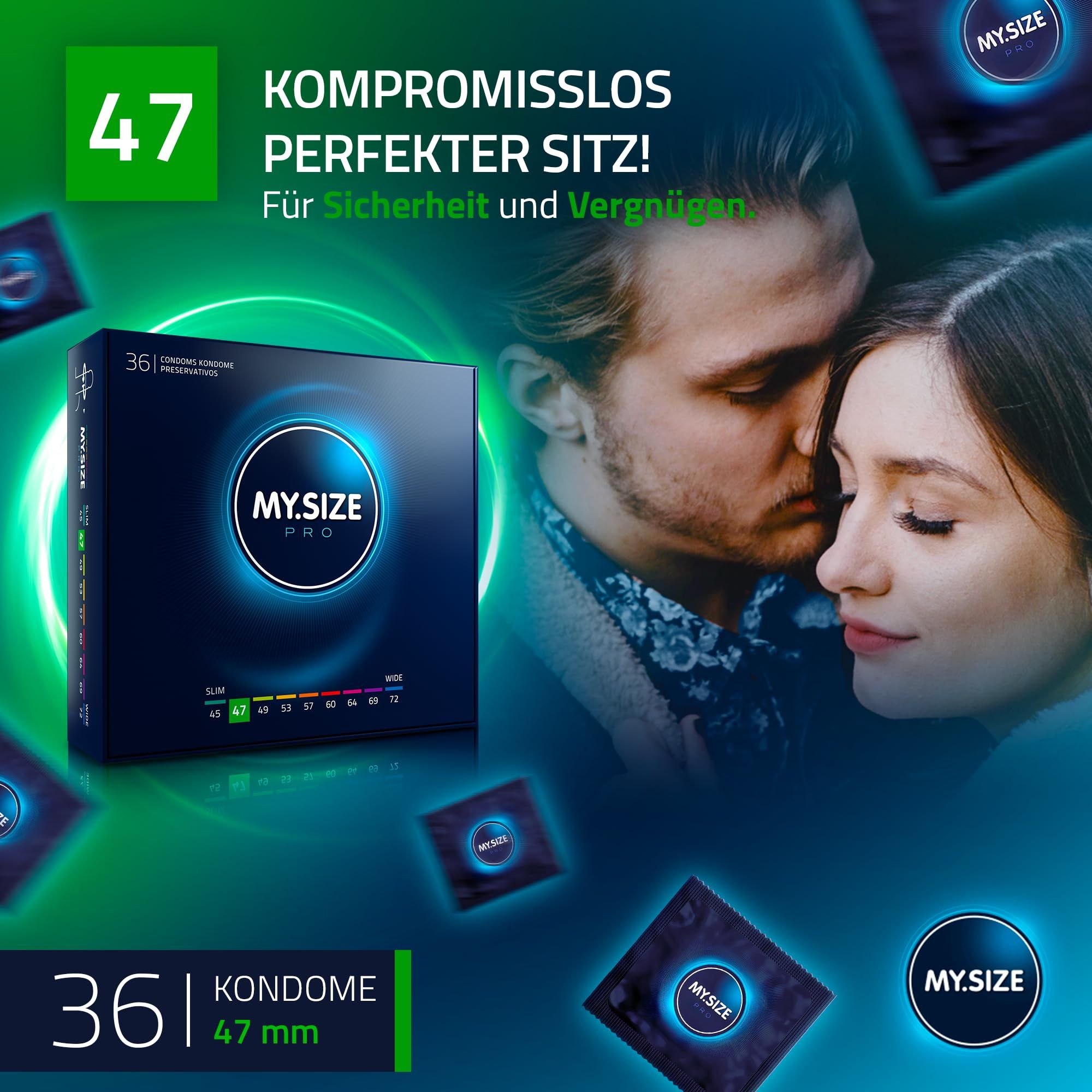 25 condooms, nominale breedte 53 mm, in plastic zak.
