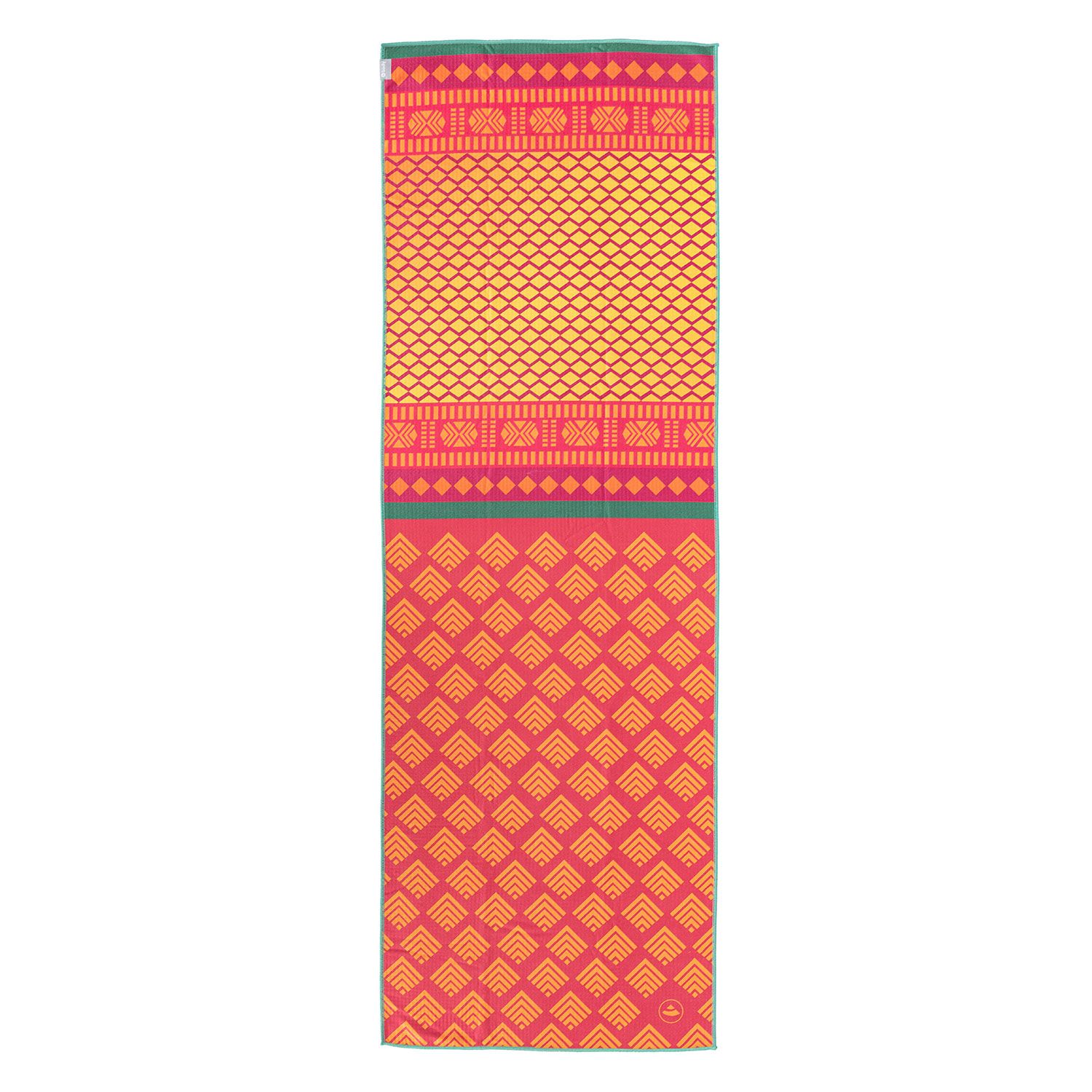 bodhi GRIP² Yoga Towel Art Collection, Safari Sari, rouge-jaune