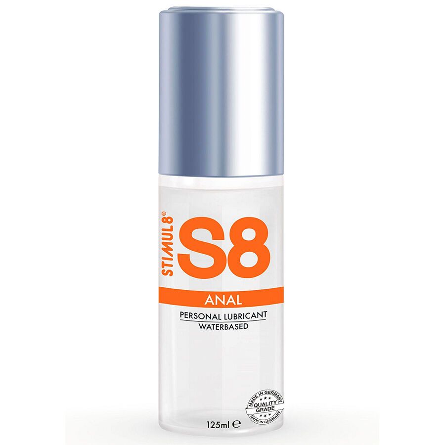 Stimul8 S8 Anal Personal Lubricant, 125ml, à base d'eau.