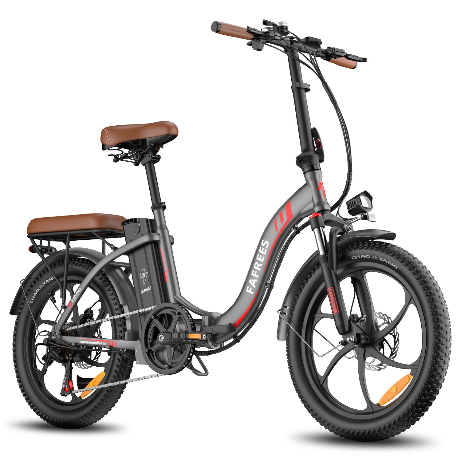 FAFREES F20 Pro Vélo électrique pliant avec batterie 20 Ah, pneus larges 20 pouces et 7 vitesses
