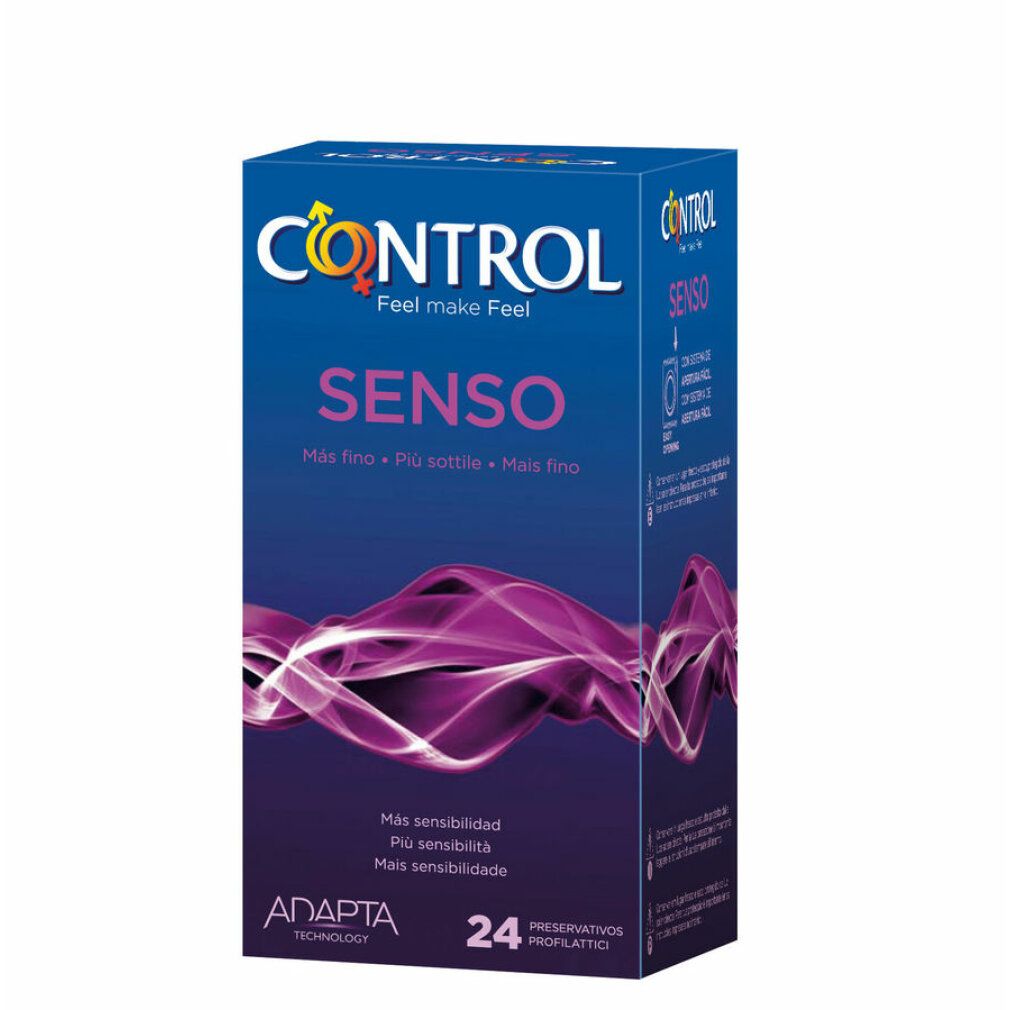 Préservatifs Control Senso, 24 unités. Préservatifs fins pour plus de sensation.