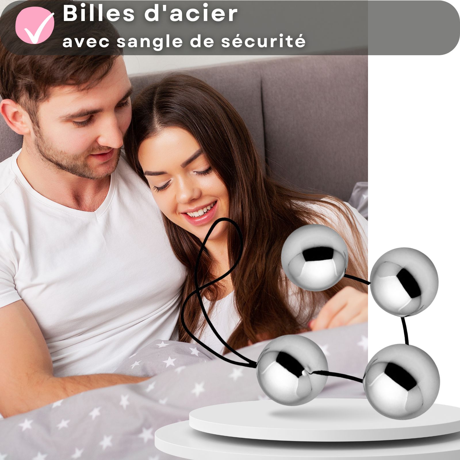Lovelyness -  Perles d'amour en métal, 2 cm, 100 g