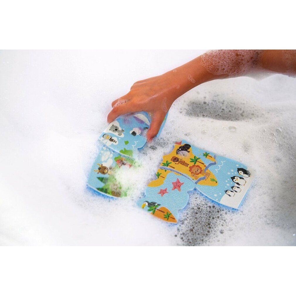 janon Salle de bains Puzzle World Map 28 Pièces